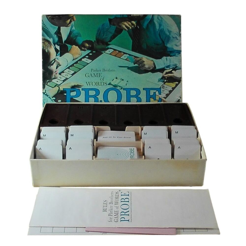1964 Probe Game of Words Complete Parker Brothers #200 Vintage